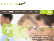 Tablet Screenshot of marijuanamd.com